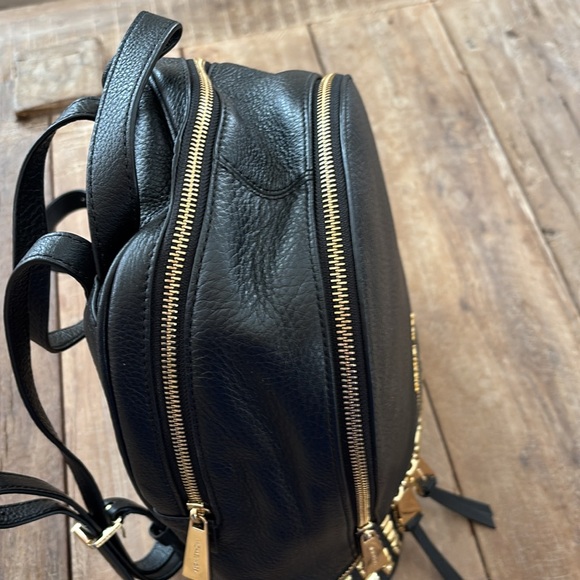 MICHAEL Michael Kors Black MD PYR STUD Leather Backpack w/dustbag NWT main image 5